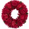14" Wooden Spring Wreath with Rose Floral Accents Rustic Seasonal Door Decor